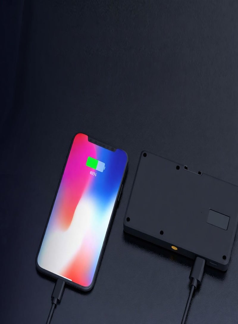  COLBOR COLBOR PL8R Pocket RGB Video Light 2700K-6500K Photography LED Fill Light Panel Dimmable 37 Scene Lighting Effects Built-in Battery with Cold Shoe Mount Magetic Backside APP Control - Image 2